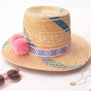 Yosuzi Sun Hat Woven Multi Color b